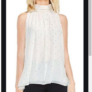 ⭐5 for $20⭐ Cream white high necked flowy tank